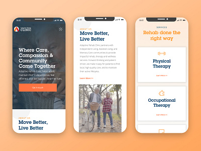 Adaptive Rehab Mobile design digital design graphic design inspiration responsive ui ux website