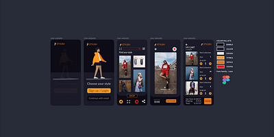 Stylish app figma ui design web design