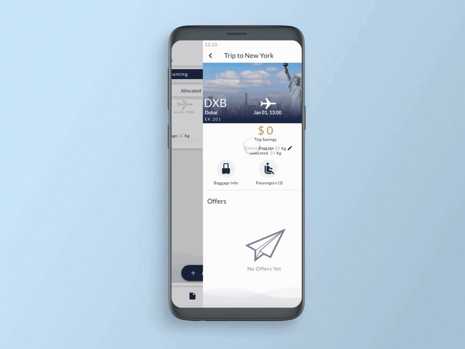 Airline Luggage Sharing App - Find passengers adobe xd airline app flight ux