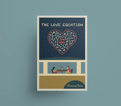 The Love Equation movie poster adobe illustrator film poster flat design heart love math maths movie poster poster art poster design romantic comedy romcom symbols vector vector illustration