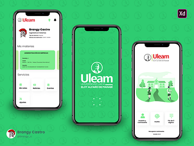 Aula Virtual Uleam app design