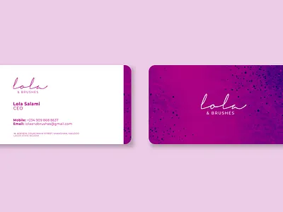 Lola and Brushes branding design design process graphic design illustration logo typography vector