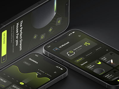 Smart home app app clean darkmode design figma minimal mobile product design ui uidesign uiux ux