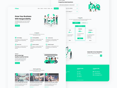 Vibez Landing Page business landing page design creative landing pages figma landing page landing page design landing page design agency landing page responsive landing page ui minimalist landing page website landing page design