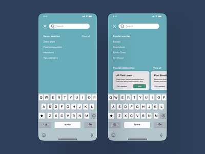 Search adobexd design mobile popular search recent searches search ui ux xddailychallenge