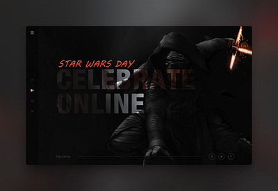 Starwar conceptual design black starwars，deep color， web design