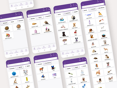 Laika pet categories appdesign design development ux website