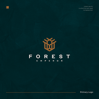 Forest Emperor branding character design forest icon lion logo symbol vector wild