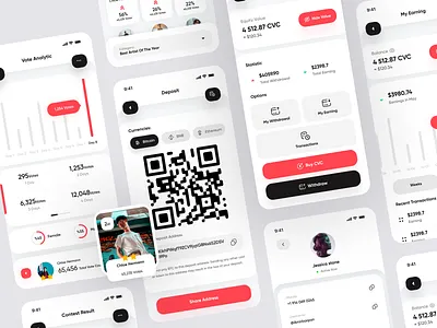 Capital Vote - Voting App app application design instagram minimal mobile mobile app profile social ui ui design uiux vote voting