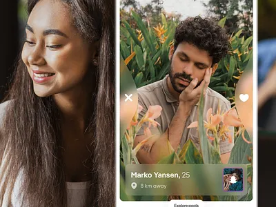 Gen Z Dating App 'Among' - UI First Look design illustration ui uiux ux uxui