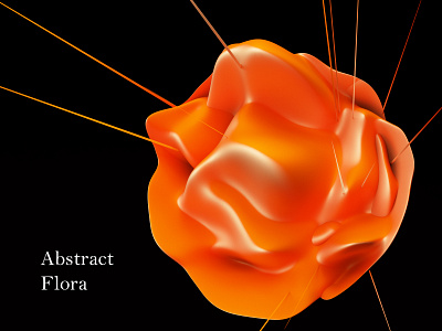 Abstract Flora 3d 3dart blender concept design dribbble flora illustration