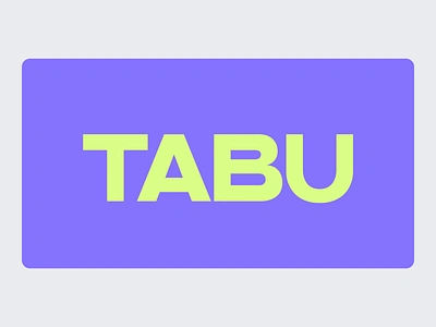 TABU art direction branding illustration logo