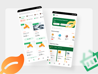 Design Exploration - Grocery App design explore grocery app illustration mobile app ui