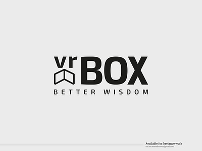 Vr Box - Logo Design Project 99 designs best logo box logo branding fiverr freelancer graphic design logo logo design logo designer fiverr mahabub alom masud masud hossen professional logo upwork logo designer virtual logo vr box vr box logo wisdom logo