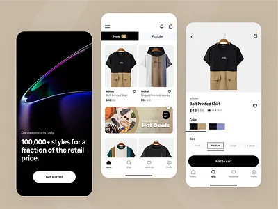 Fashion eCommerce App UI Design app clothes clothing design ecommerce fashion figma golo minimal mobile piqo design sajon shop shopping app store ui uiamjad uixninja ux