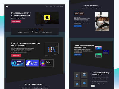 Fazt Web Landing page 2020 software development ui web webdesign