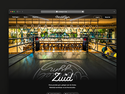 Gym detail page design gym landingpage ui web