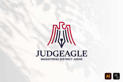 Judge Eagle brand branding craft eagle graphic graphic design headfonts judge logo logo design logo tamplate media professional tamplate work