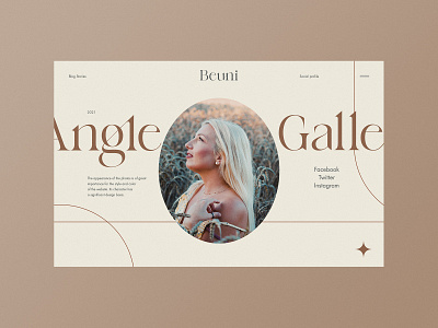 Beuni Blog - Website concept blog concept design fashion gallery horizontal minimalist model sunset ui ux village web design website