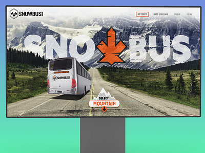 Bus Service Landing Page | Parallax Scroll design hero section home page landing page parallax photo manipulation scroll ui ux