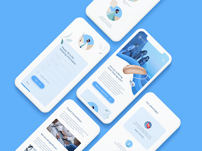 Clean and bright website design for a Danish Hearing Aid Company inspiration