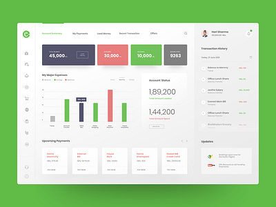 eSewa - Dashboard (Concept) admin dashboard nepal prabin ui ux webdesign website