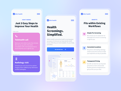 Mobile version of the WithinHealth project clean design clean ui dashboard dashboards equal health health app healthcare medical app medical design medicine mobile mobile design mobile ui platform prototype saas telemedicine
