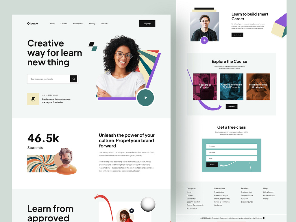 Twinkle | E-Learning Website Exploration ️🔥 by Twinkle on Dribbble