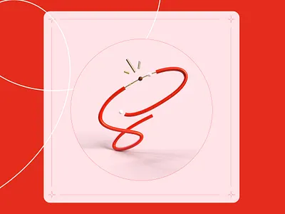36 days of type - S ! 36daysoftype design graphisme illustration letter lettre line red render rendering s type typography work