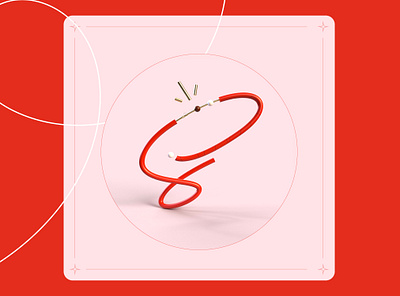 36 days of type - S ! 36daysoftype design graphisme illustration letter lettre line red render rendering s type typography work