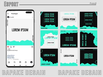 Esport Feed design feed illustration