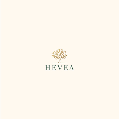 HEVEA branding design flat icon logo minimal