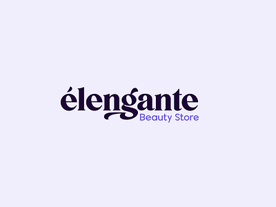 Elegante Beauty Store - Logo Design branding graphic design logo minimal typography vector