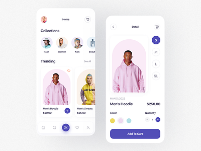 Ecommerce app app design clean clothes e commerce e commerce design ecommerce ecommerce app fashion app ios minimal mobile app mobile app design mobile design mobile ui online shop online store shopping store ui ux