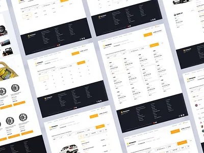 Service for the selection of spare parts for cars app design minimal ui ui design ux