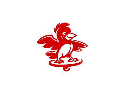 Bird on Board balansboard bird board character illustration logo logotype skateboard surf