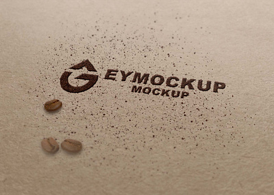 Free Sand 3D Logo Mockup 3d animation branding creative design free graphic design icon illustration logo mockup motion graphics new nice photos sand stylish typography vector