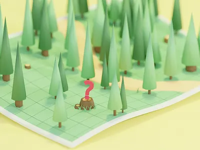 Are you seeing the forest for the trees? 3d animation low poly phldesign