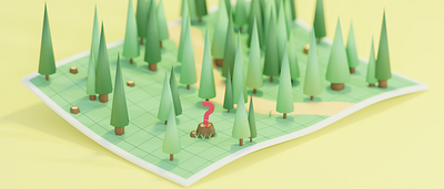 Are you seeing the forest for the trees? 3d animation low poly phldesign