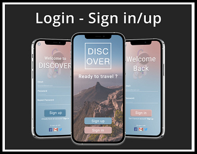 Login - Sign in-up [Daily UI #001] application graphic design login signin signingup signup