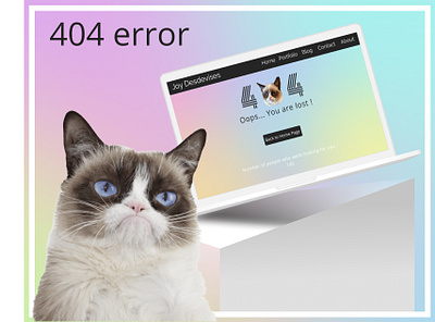 404 error Page [Daily UI #008] 404error 404errorpage 404page branding gradient graphic design uidesign website