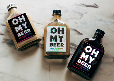 Oh My Beer Bottle Labels Mockup beer bottle classic design drinks graphic design label mockup my new psd vintage