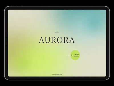 Aurora Effect – Webflow Cloneable animation aurora branding design ui ux webdesign webflow