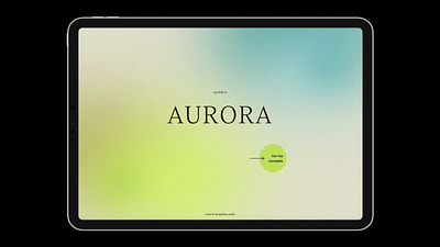 Aurora Effect – Webflow Cloneable animation aurora branding design ui ux webdesign webflow