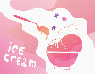 Ice cream design illustration vector