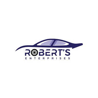 Simple car Logo | Robert’s Enterprises | branding car logo design illustration logo logo branding logo design logo desing simple car logo vector