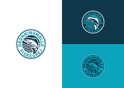 Fish logo animal branding design illustration logo simple vector