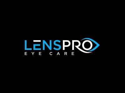 LENS PRO EYE CARE branding graphic design logo