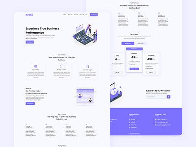 Hiferk Landing Page business landing page design creative landing pages figma landing page landing page design landing page design agency landing page responsive landing page ui minimalist landing page website landing page design