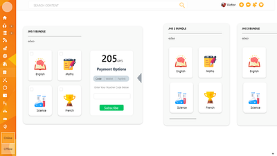 EDUCATIONAL APPLICATION , PAYMENT PAGE
